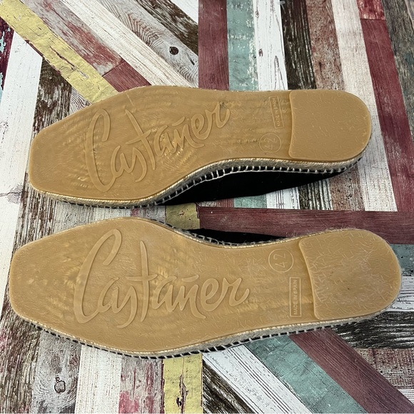 Castaner Pablo Men’s Canvas Espadrille Loafers Shoes NWOB Black Jute Sole SZ 9 - Picture 9 of 11